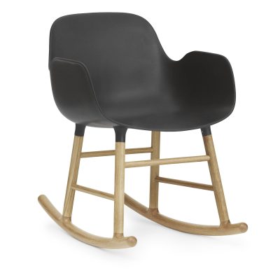 Form Rocking Armchair, Black-35012