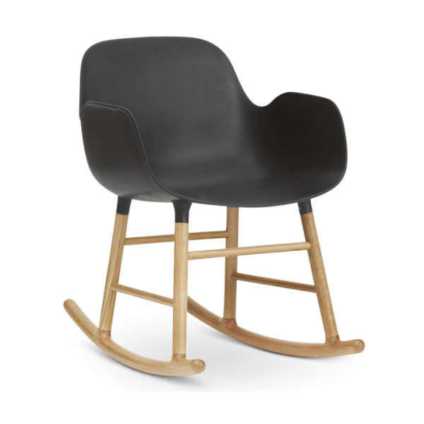 Form Rocking Armchair, Black-0