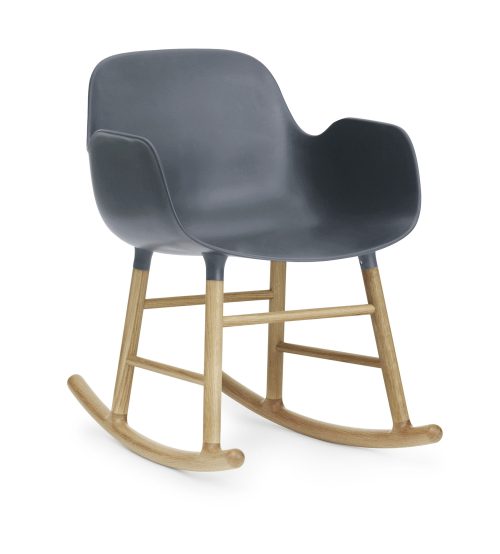 Form Rocking Armchair, Blue-35030