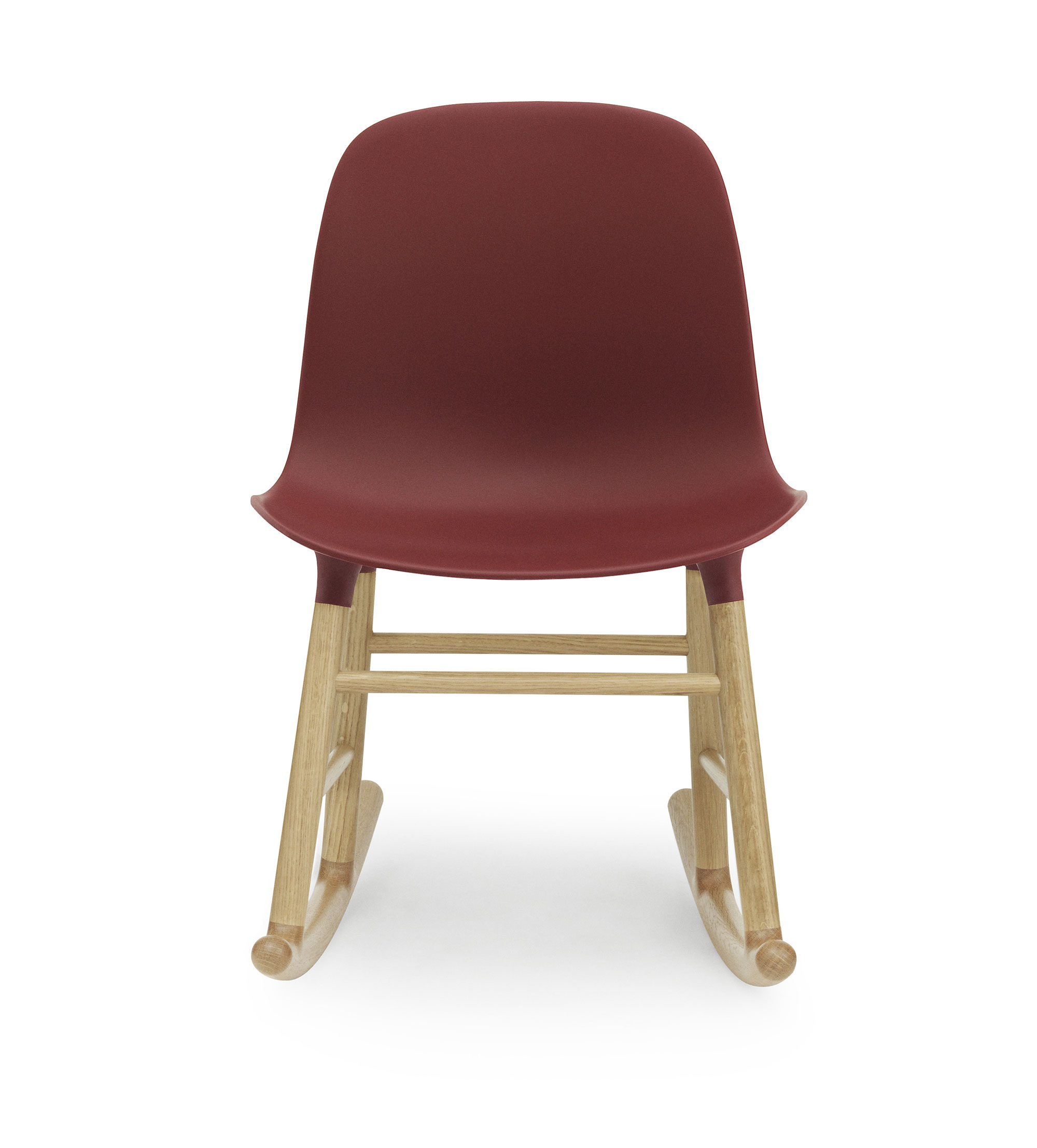 Red Rocking Comfy Chair Normann Copenhagen - Form Rocking Chair, Red | Gessato Design Store