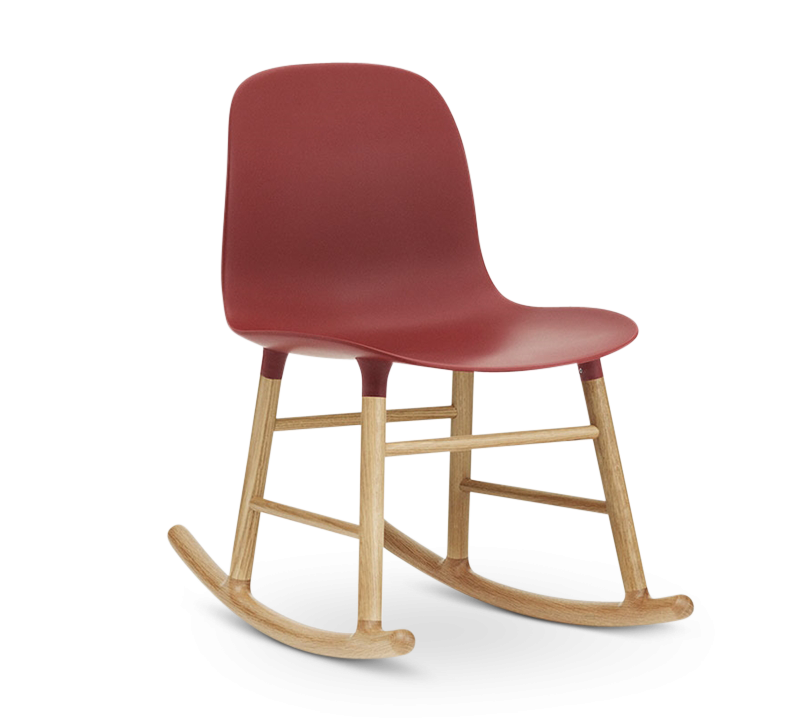 Form Rocking Chair, Red-0