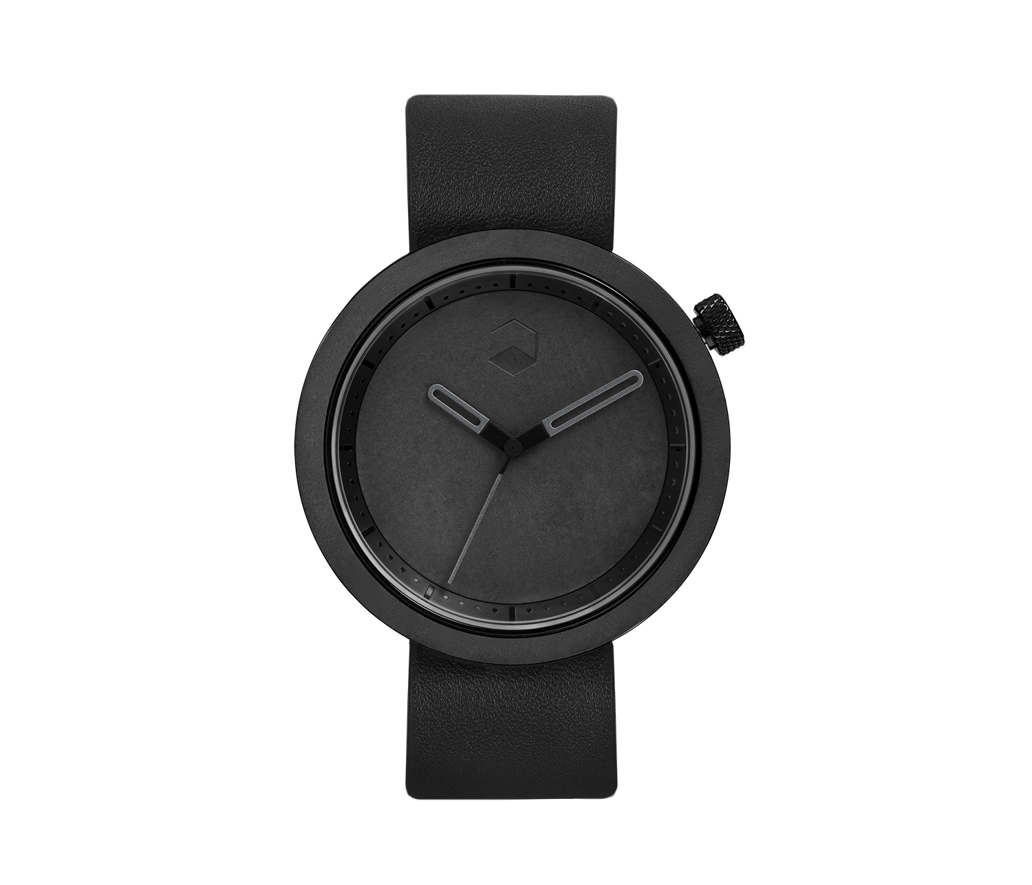 The Masonic Concrete Watch, Charcoal Black-0