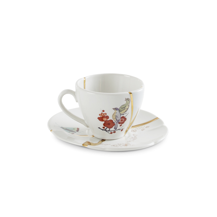 Kintsugi Coffee Cup with Saucer n. 2