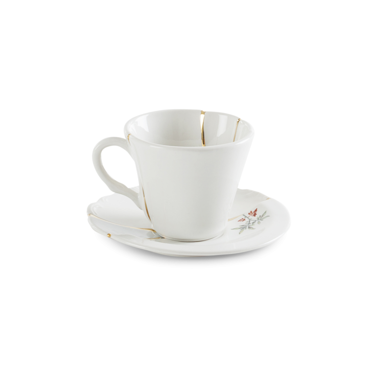 Kintsugi Coffee Cup with Saucer n. 3