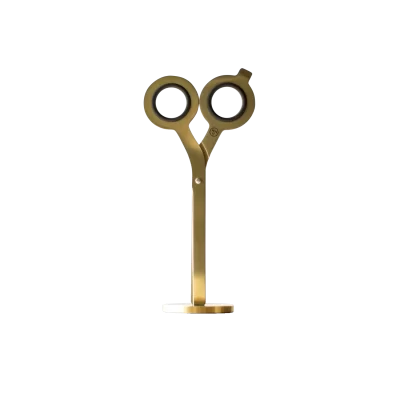 Standing Scissors with Base, Gold - Gessato Design Store