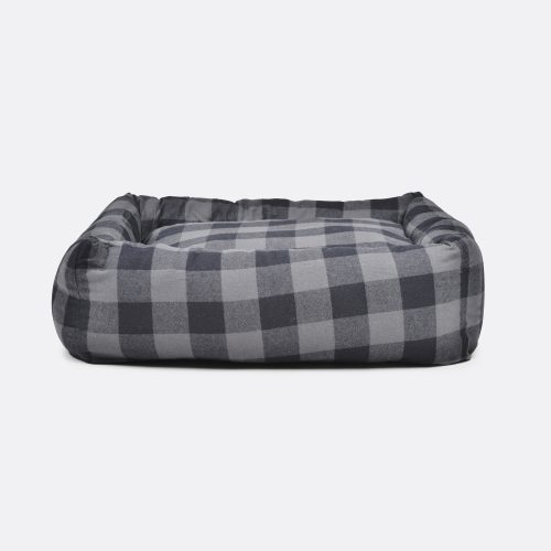 buffalo-plaid-square-snuggler-bed-charcoal-2