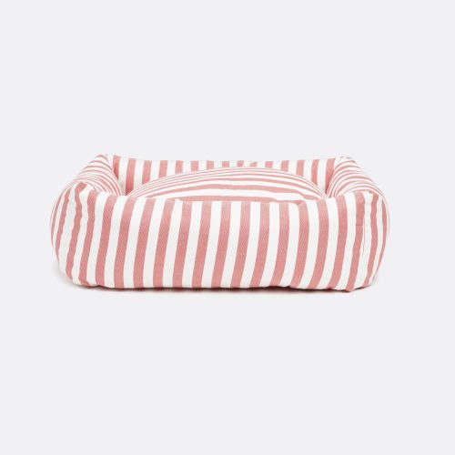 stripey-soiree-square-snuggler-dog-bed-red-2