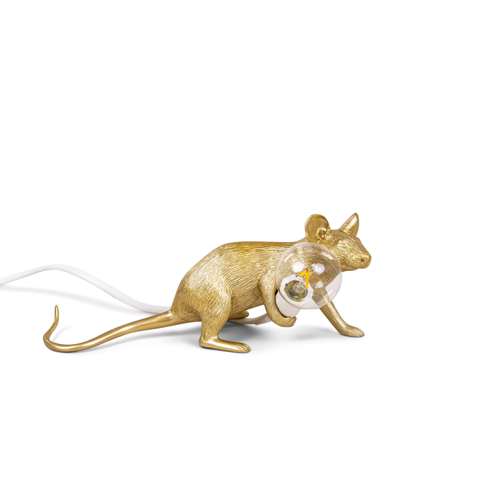 Mouse Lamp Gold Lop Gessato Design Store