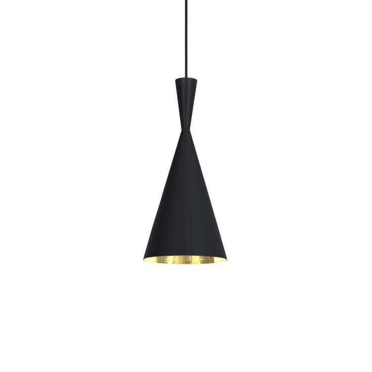 Beat Tall Pendant, Black