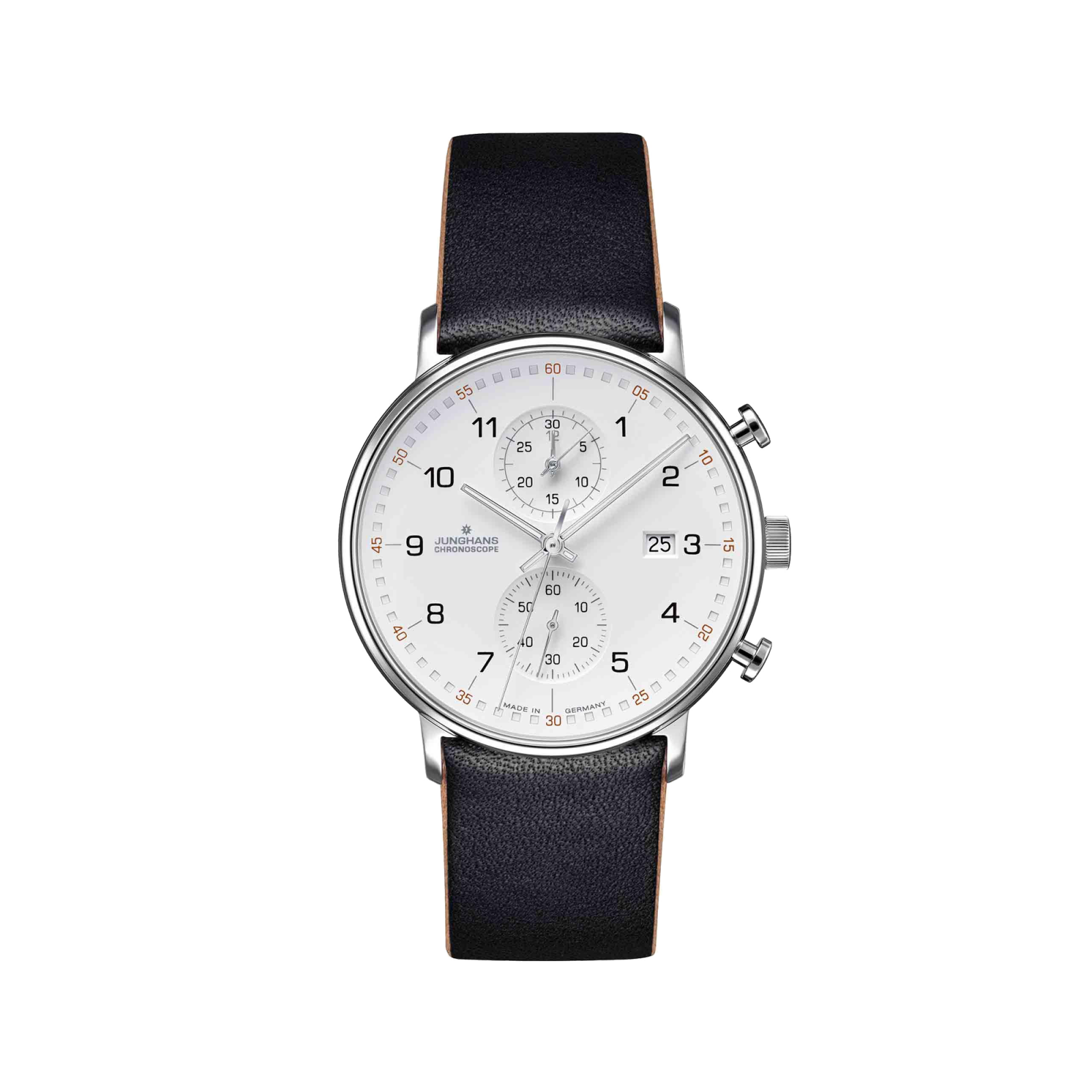 Junghans Form C Chronoscope Quartz, Matt Silver Dial - Gessato Design Store