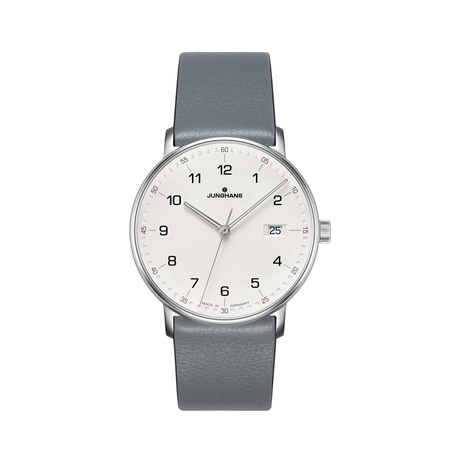 Junghans Form Quartz, Grey Calfskin Strap - Gessato Design Store