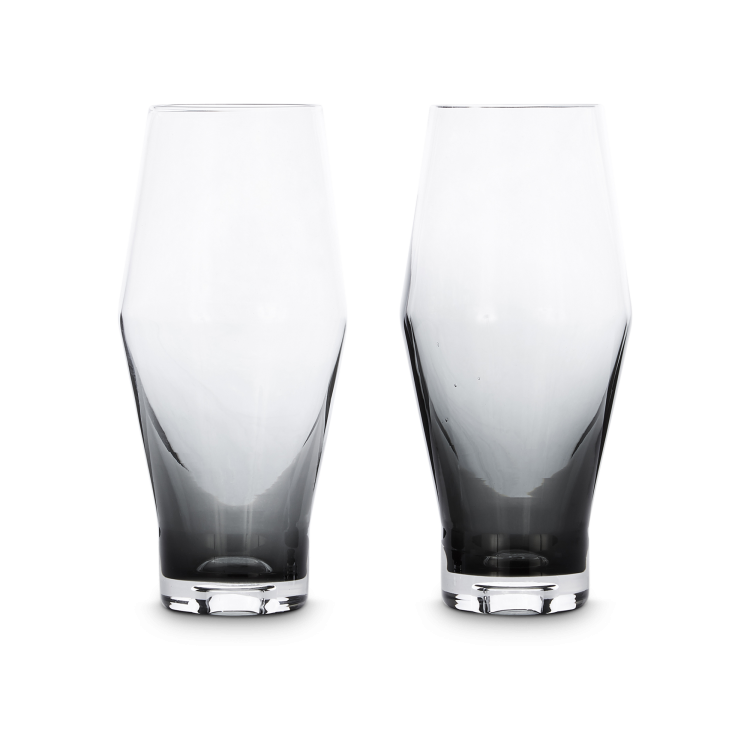 Tank Beer Glasses Black, Set of 2