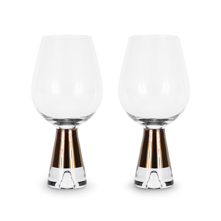 Tank Wine Glasses Copper, Set of 2