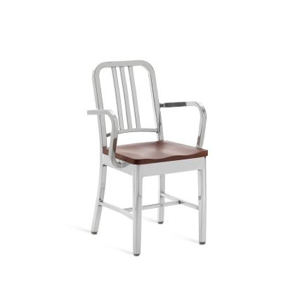1104-navy-armchair-with-natural-wood-seat-polished-cherry
