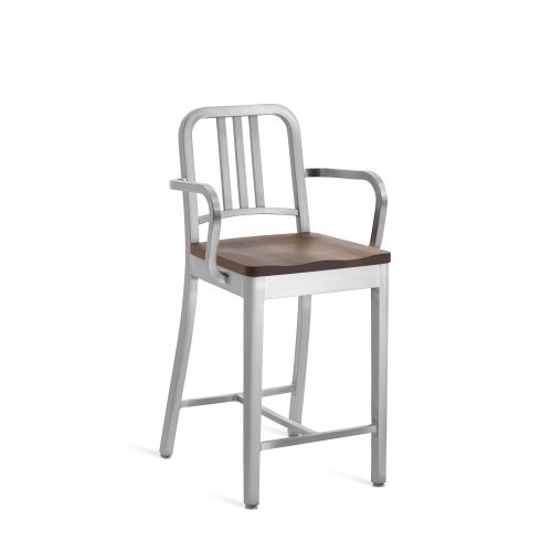 1104-navy-counter-stool-with-arms-and-natural-wood-seat-brushed-walnut