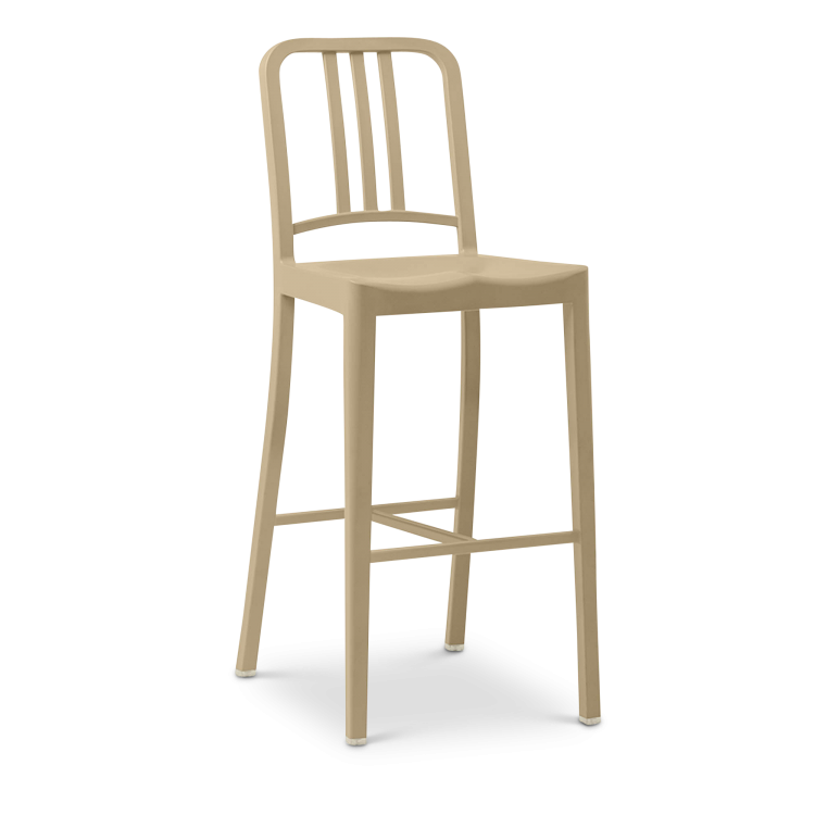 111 Navy Barstool, Beach