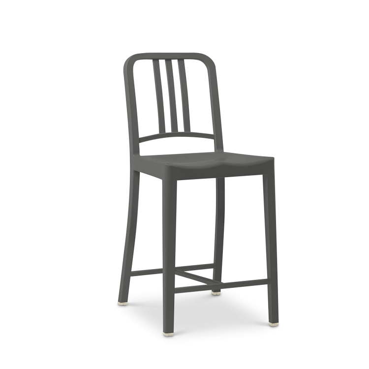 111 Navy Counter Stool, Charcoal