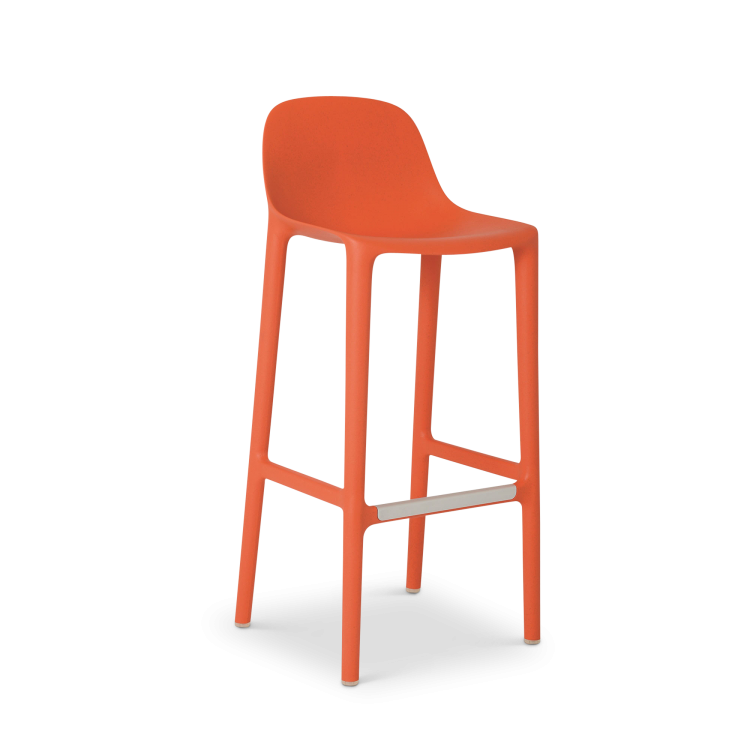 Broom Barstool, Orange