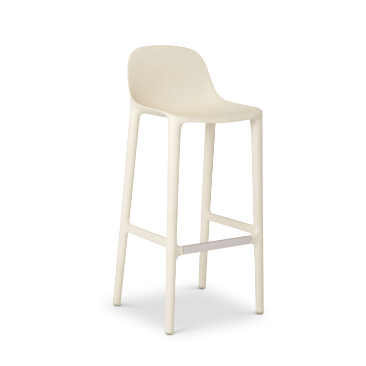 Broom Barstool, White