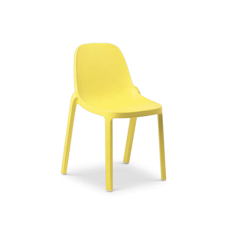 Broom Stacking Chair, Yellow