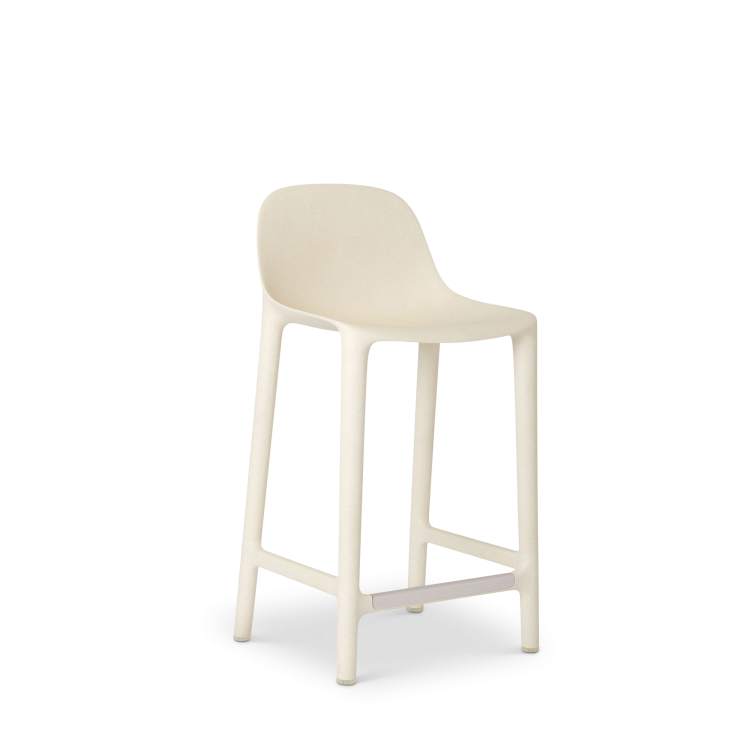 Broom Counter Stool, White