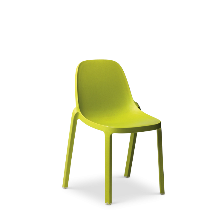 Broom Stacking Chair, Green