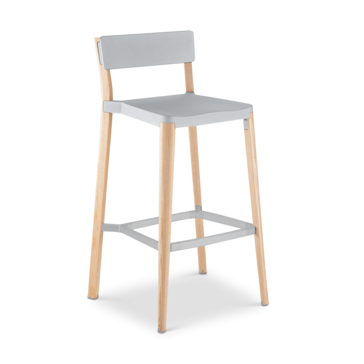 Lancaster Barstool, Grey/Light Ash