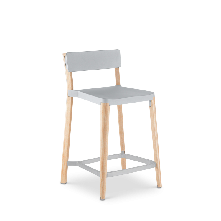 Lancaster Counter Stool, Light Grey/Light Ash