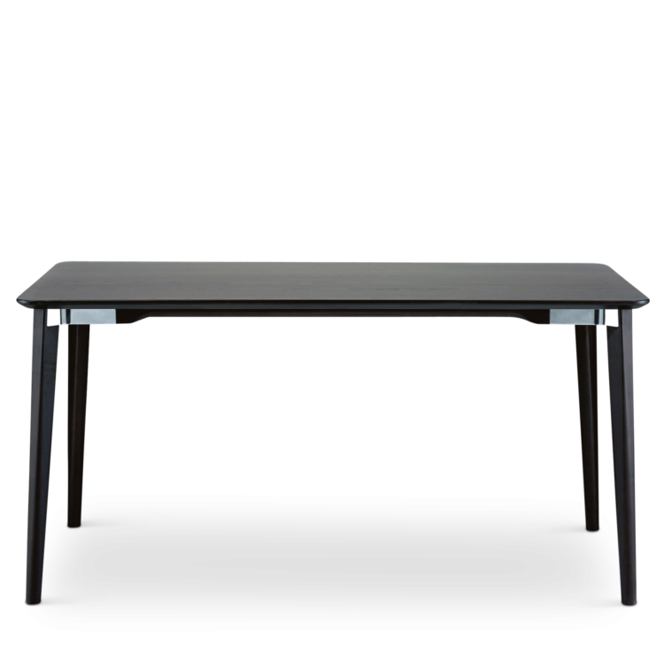 Lancaster Dining Table, Polished/Dark Ash