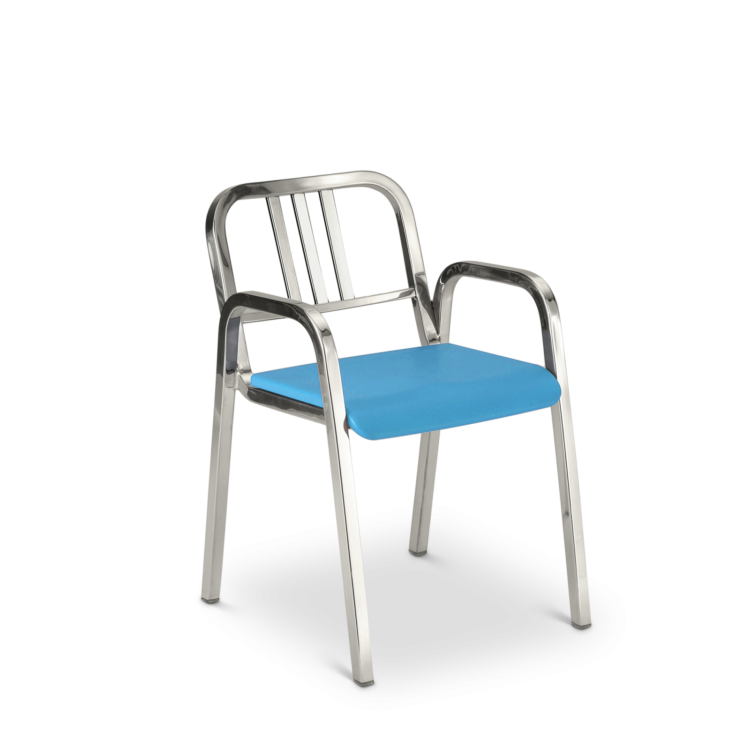 Nine-0 Armchair, Blue