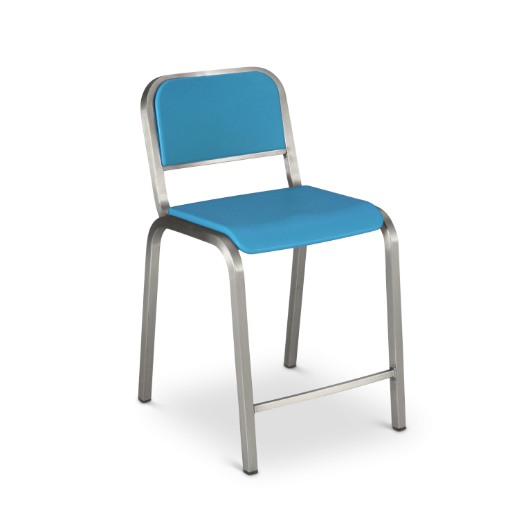 Nine-0 Counter Stool, Blue