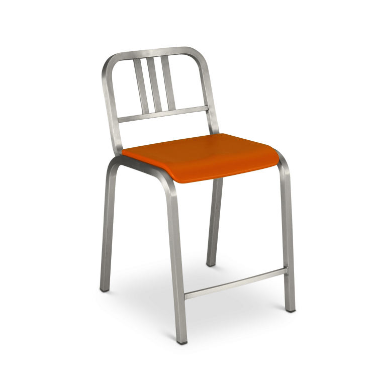 Nine-0 Counter Stool, Orange