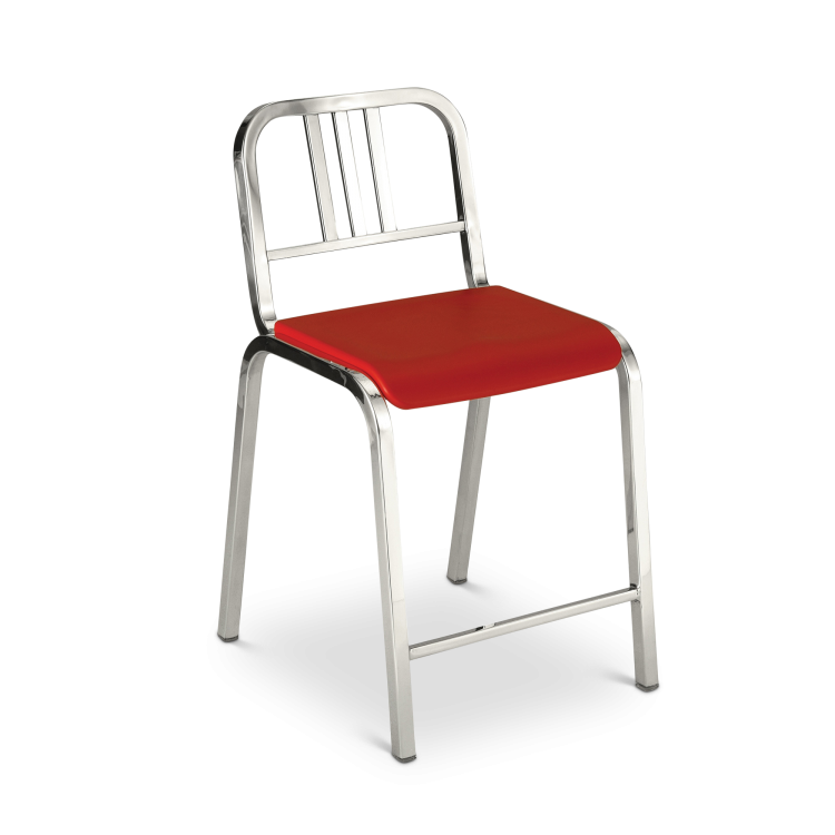 Nine-0 Counter Stool, Red