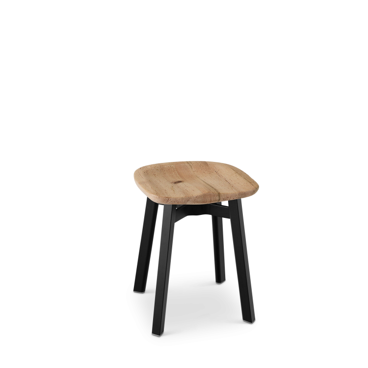 Su Small Stool, Reclaimed Oak Seat