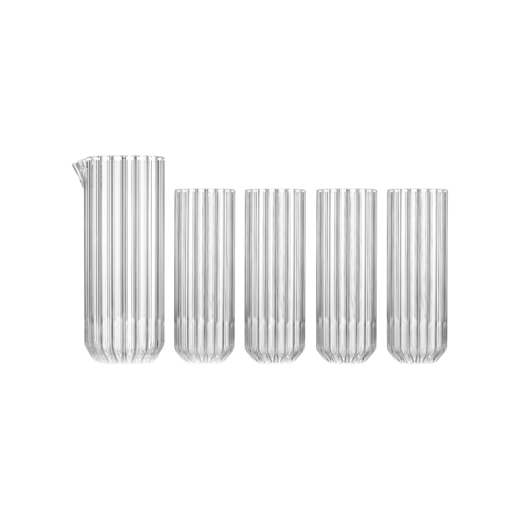 Dearborn Carafe with Dearborn Collins Glasses