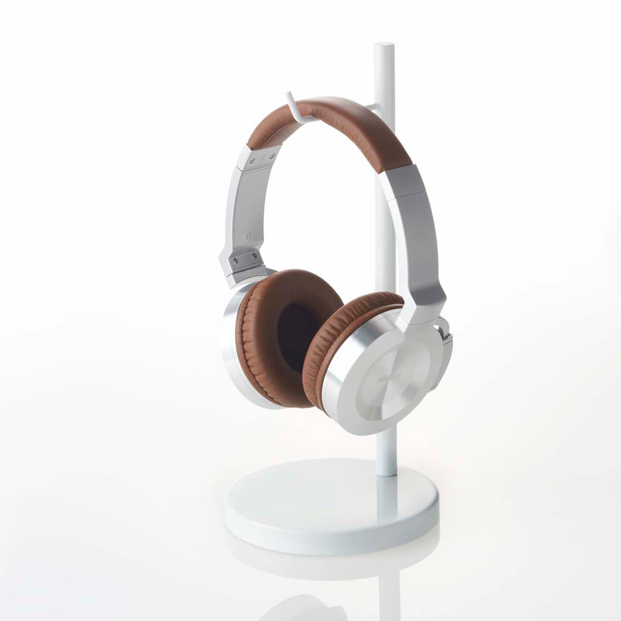 Beautes Round Headphone Stand, White - Gessato Design Store