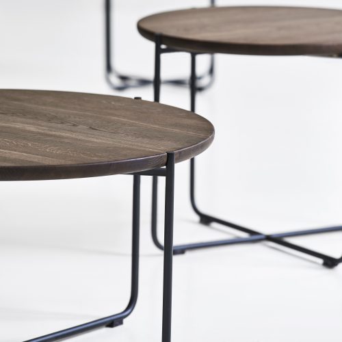 Konno Coffee & Side Round Table, Diam-80-2