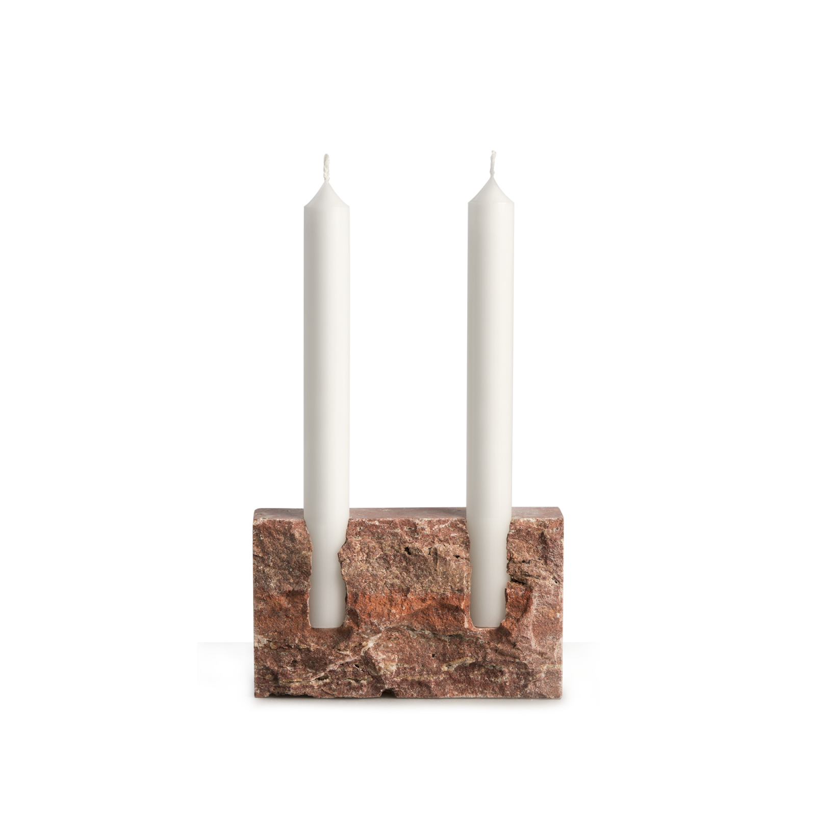 snug-candle-holder-red-travertine-raw