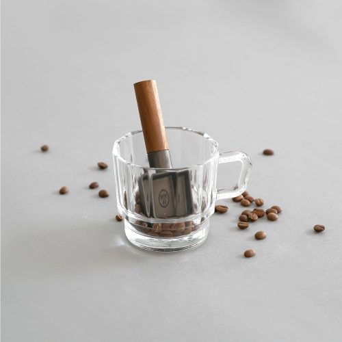 W Glass Coffee Cup, Clear - Gessato Design Store