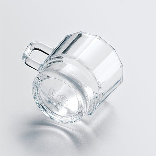 W Glass Coffee Cup, Clear - Gessato Design Store