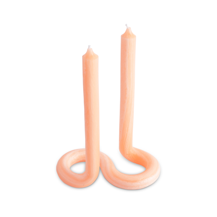 Twist Candle, Orange