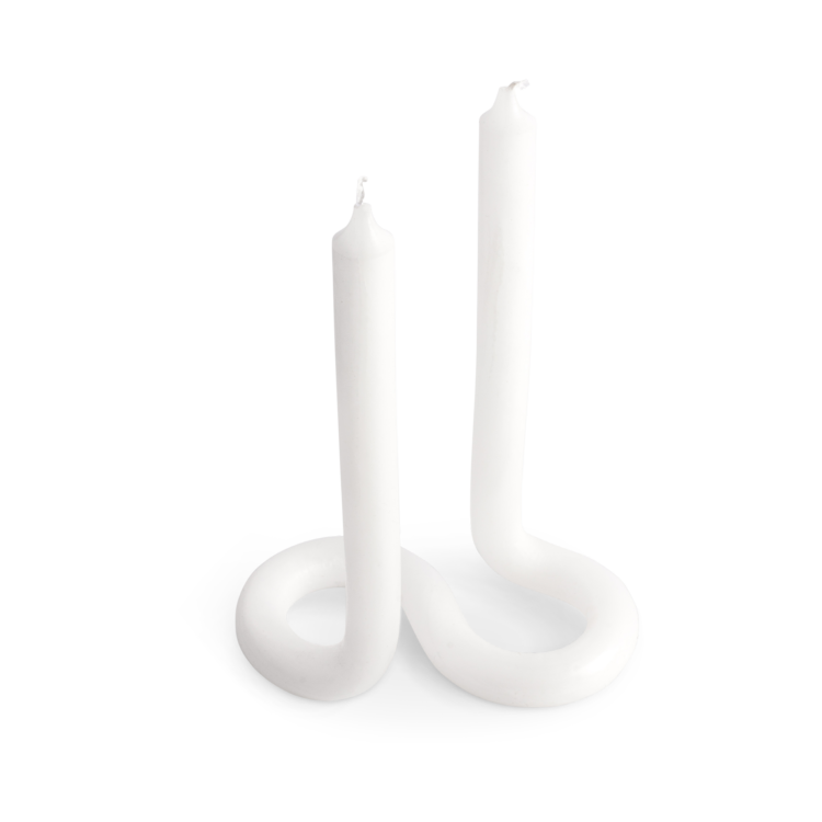 Twist Candle, White