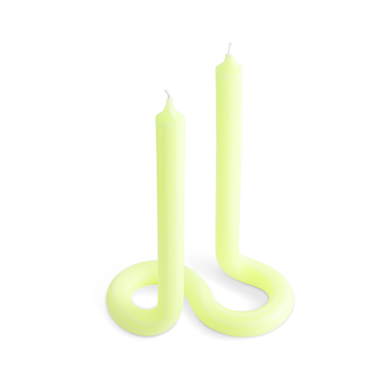 Twist Candle, Yellow