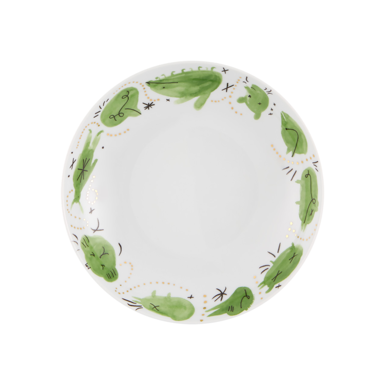 Folkifunki Soup Plate Green