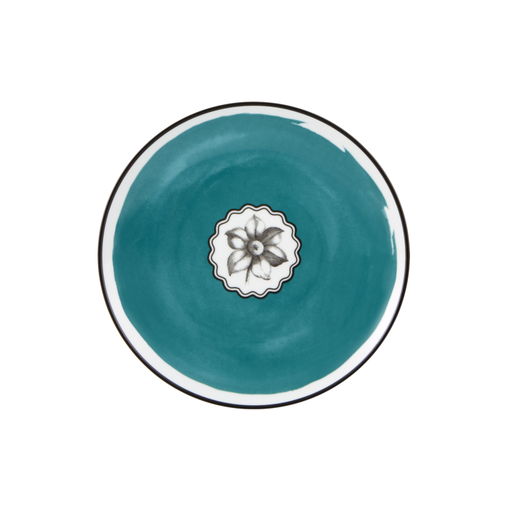 Herbariae Dessert Plate Peacock