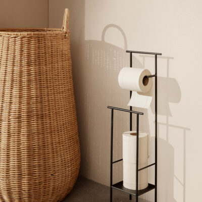 large wicker laundry basket