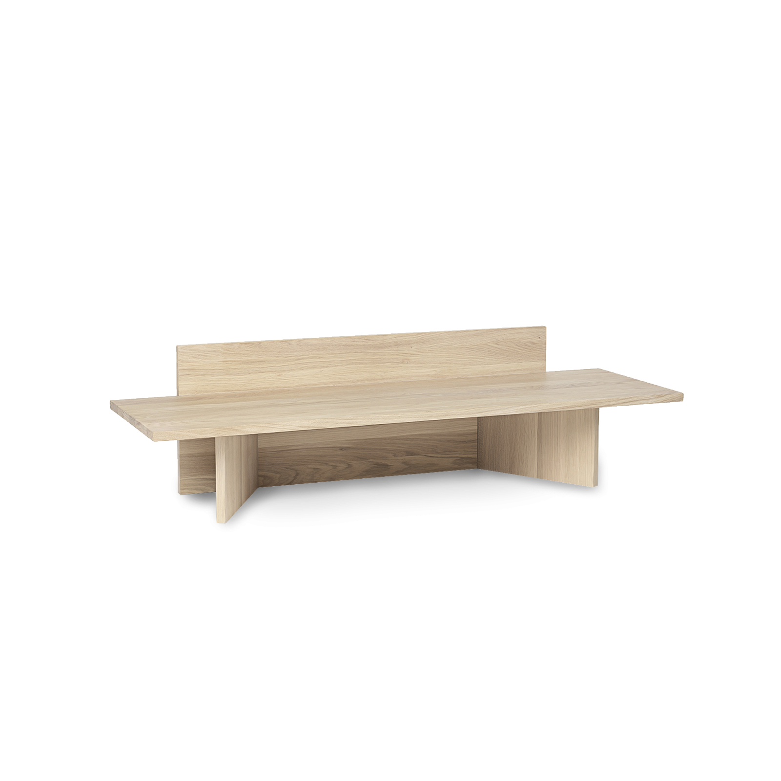 Oblique Bench Black Stained Oak - Gessato Design Store