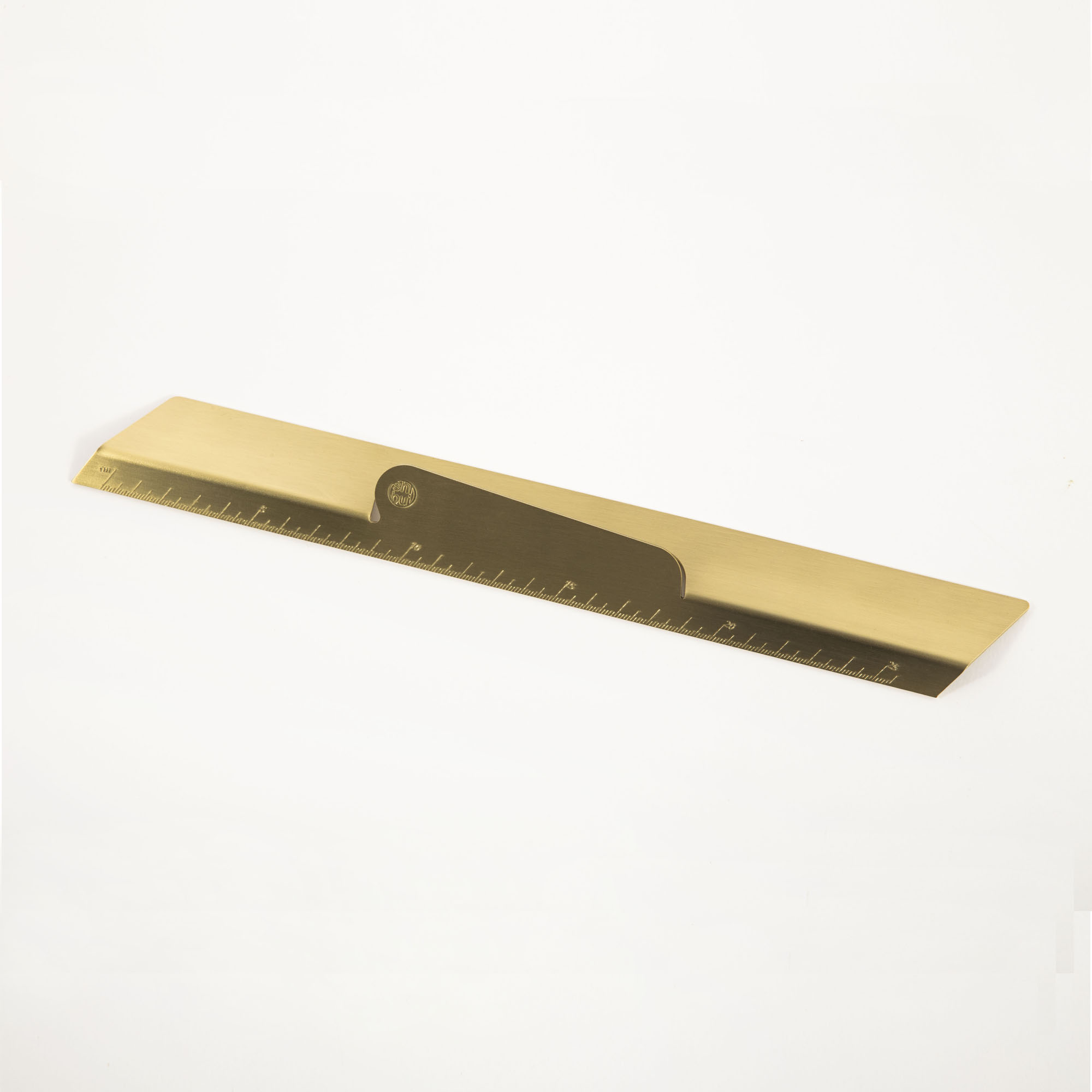 Desk Standard Ruler Shibui - Fold Line, Brass Desk Ruler | Gessato Design Store