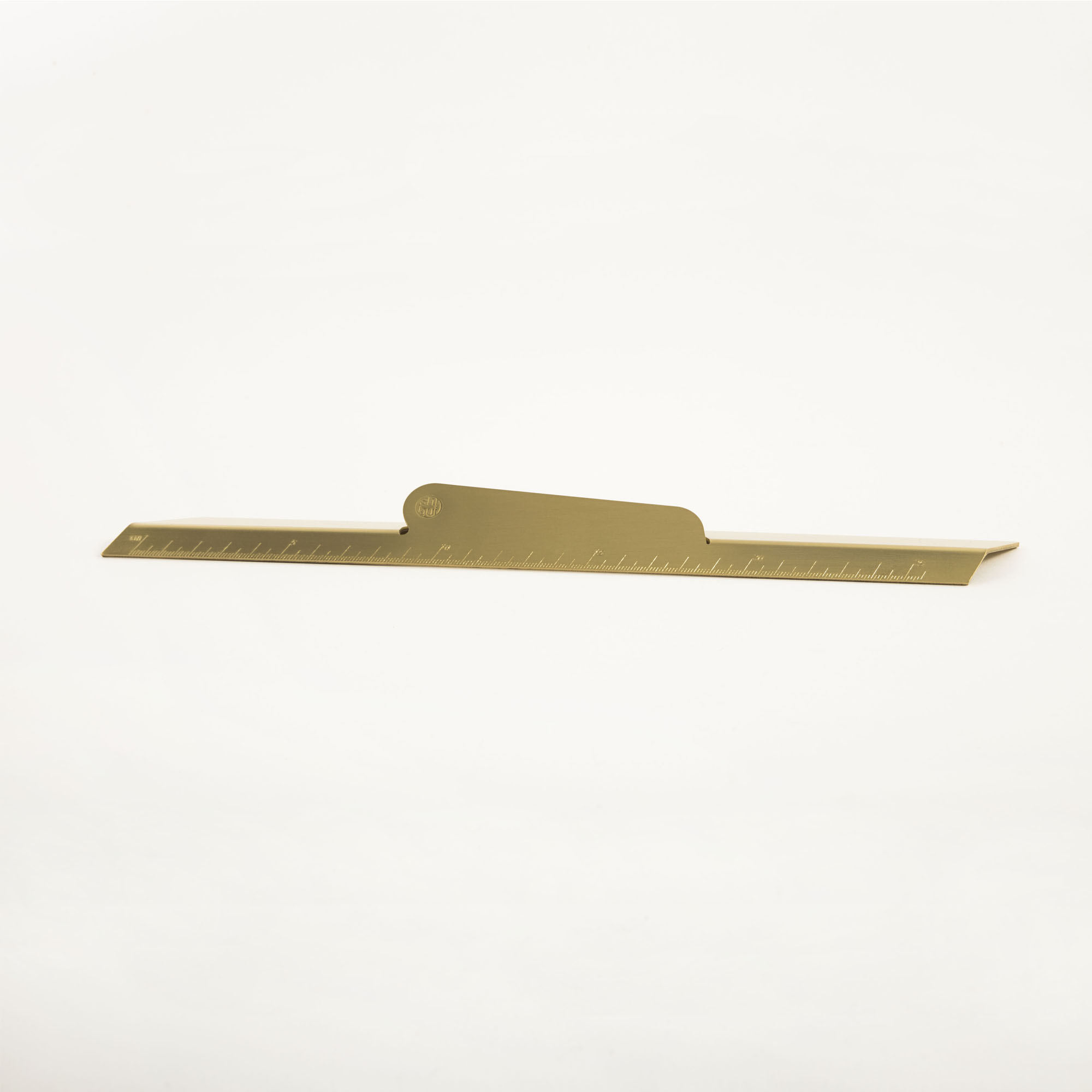 Desk Standard Ruler Shibui - Fold Line, Brass Desk Ruler | Gessato Design Store