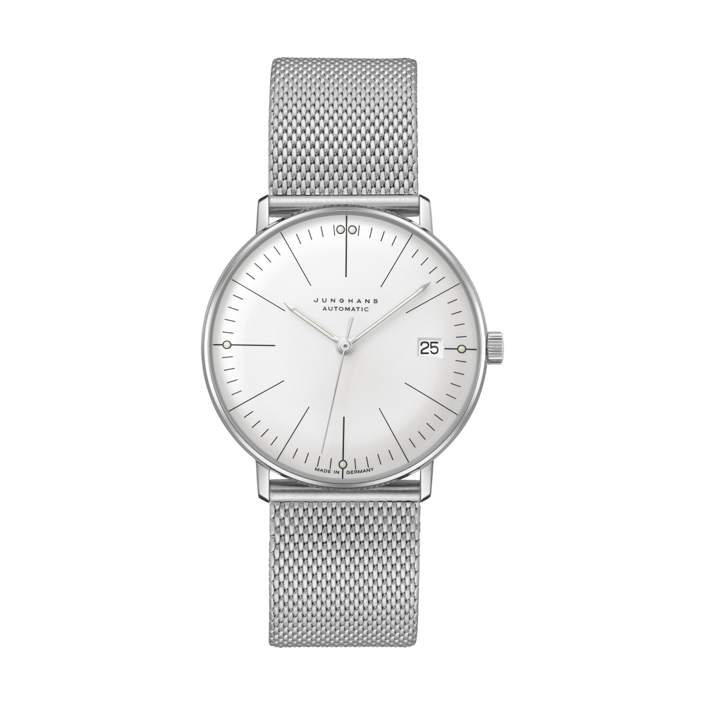 Junghans Max Bill Kleine Automatic Watch, 34 Mm, Mesh Strap 27 4106.46 